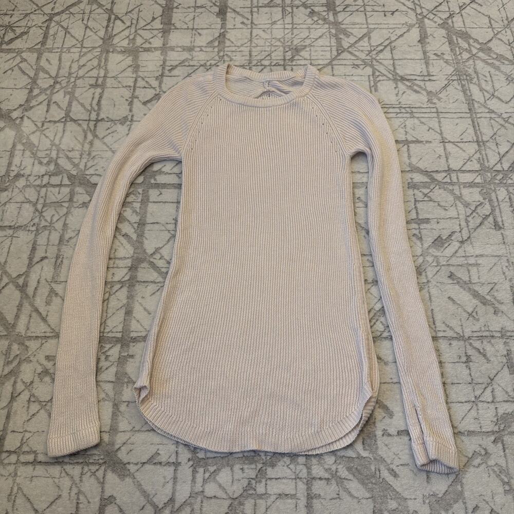 Lululemon Cabin Yogi Pullover Long Sleeve Neutral Blush/Light Pink‎ Size 6